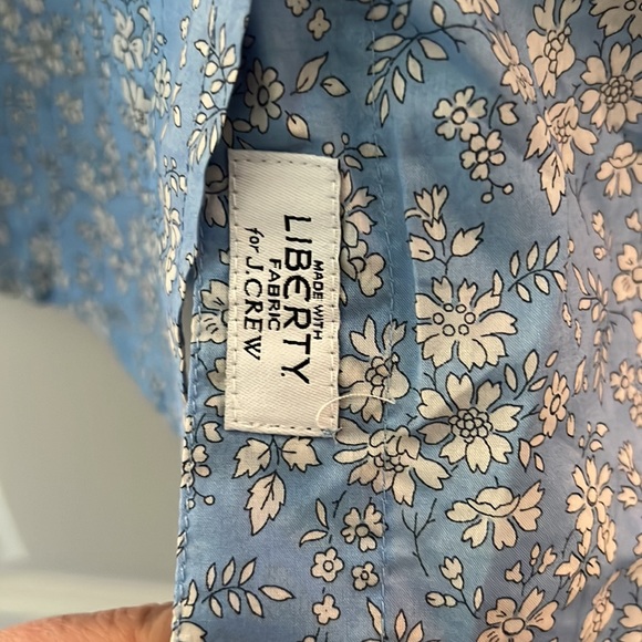 EUC size 14 Jcrew short sleeve Liberty of London button down - Picture 3 of 3